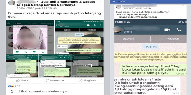Pencari Kerja ini Diminta Puluhan Juta Hingga Foto Telanjang