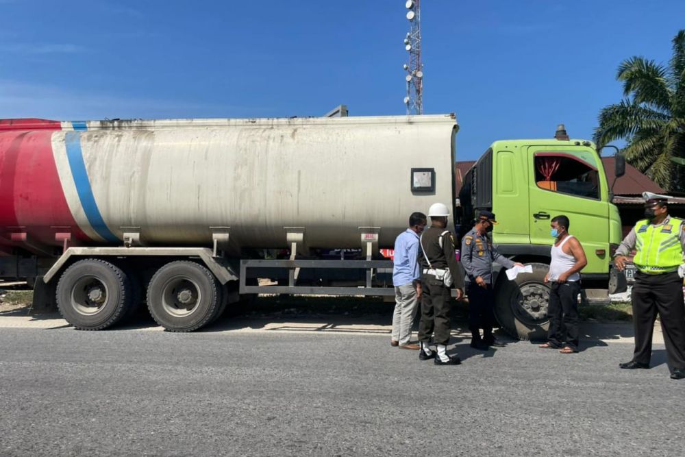 92 Truk Ditilang Selama Tiga Hari Razia Tim Gabungan