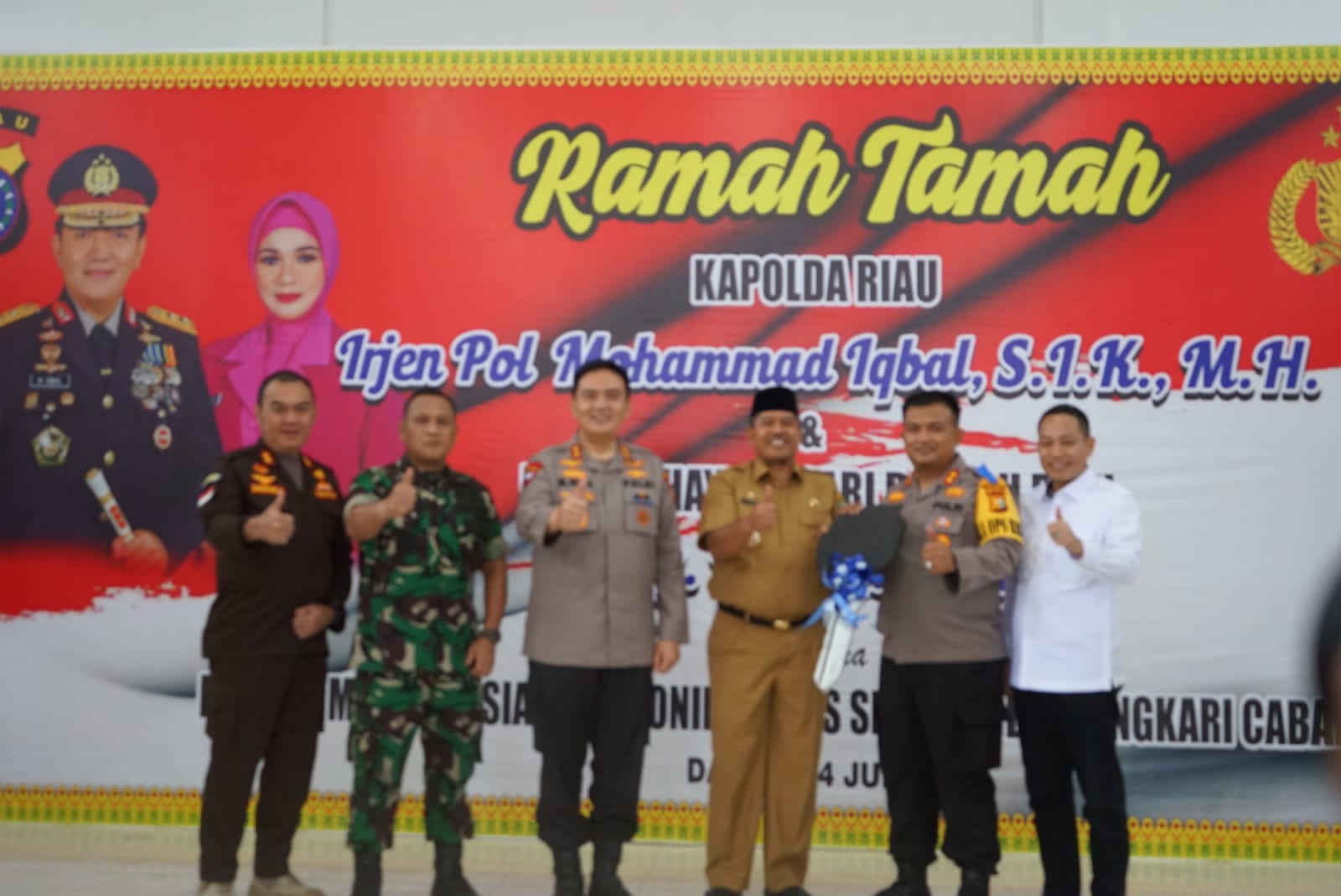 Kapolda Riau laksanakan kuker ke Mapolres Siak, Bupati Alfedri : Semangat Baru Bagi Kabupaten Siak