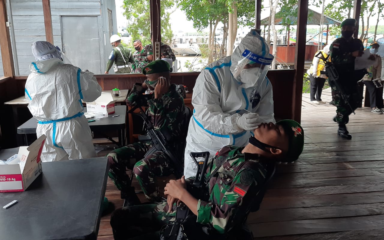 108 Personel Satgas Pamrahwan Yonif 315/Garuda Tiba Di Merauke