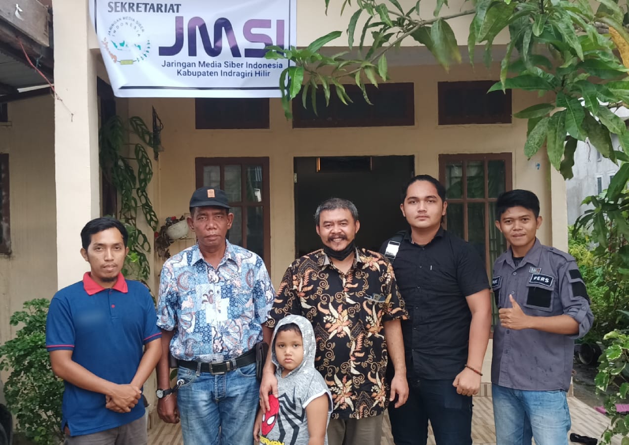 HPN dan HUT JMSI ke-2, PLTU Tembilahan Kunjungi Sekretariat JMSI Inhil