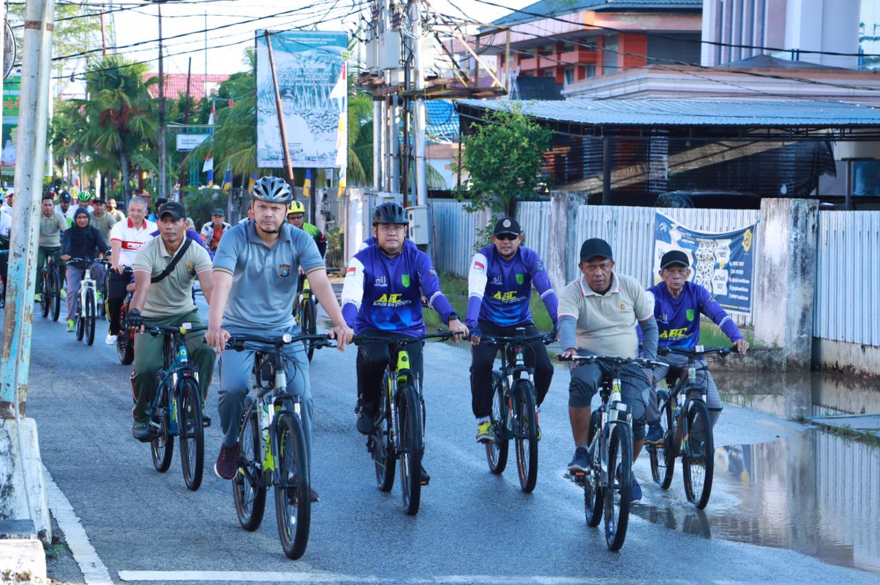 Polres Inhil Gelar Olehraga Bersama Berhadiah