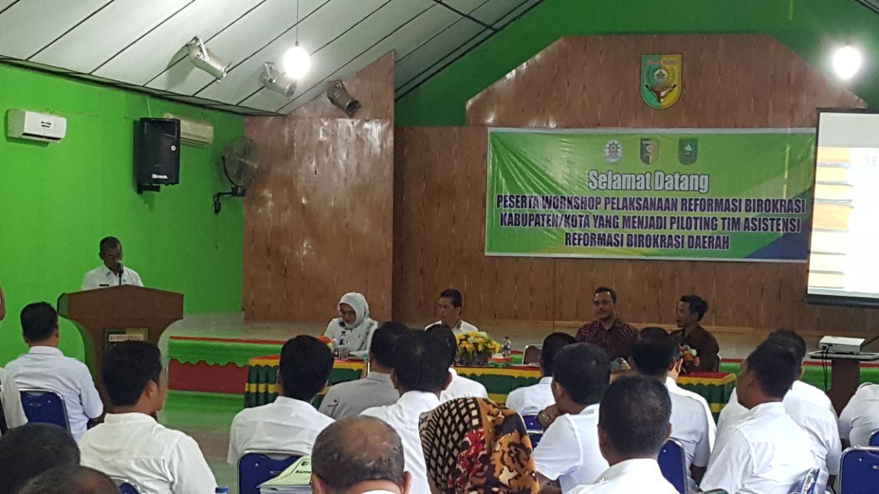 Bupati Kuansing Buka Workshop Pelaksanaan Reformasi Birokrasi Daerah