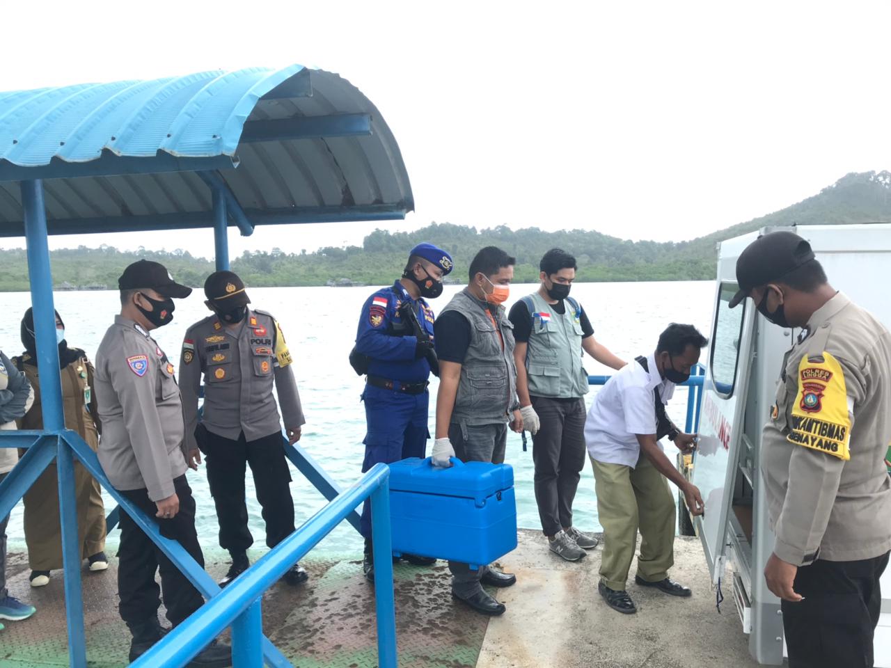 Polres Lingga Kawal Ketat Pendistribusian Vaksin Covid-19