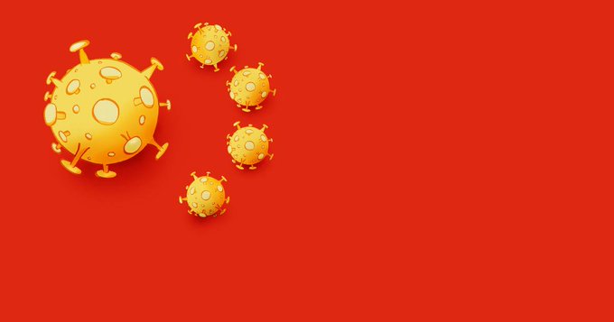 Bendera Diubah dengan Partikel Virus Korona, China Berang