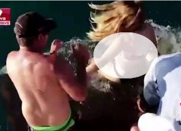 Hanya Kenakan BH dan CD saat Beri Makan, Wanita Ini Disedot Ikan Hiu