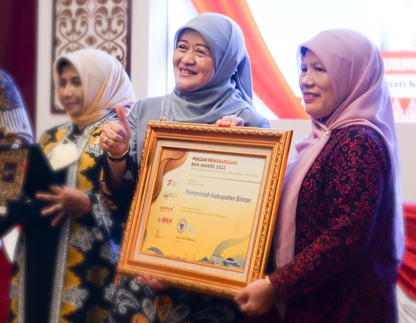 Sukses Selenggarakan Managemen ASN, Pemkab Bintan Raih BKN Awards