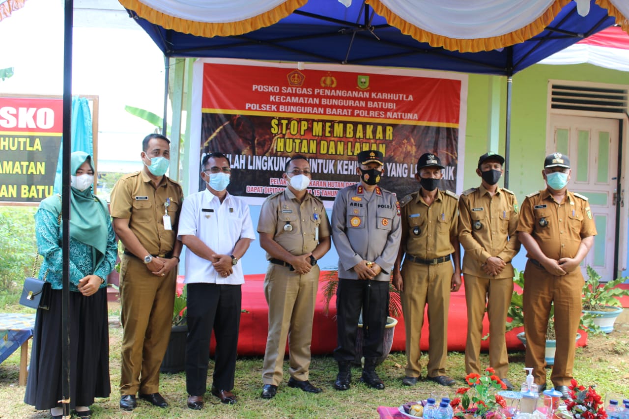 Kapolda Kepri Resmikan Kampung Tangguh dan Posko Karhutla di Wilayah Natuna