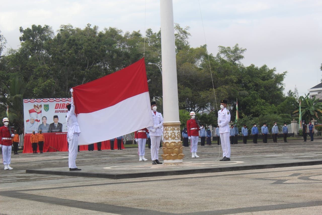 HUT ke-76 Kemerdekaan RI di Inhil Berlangsung Sederhana