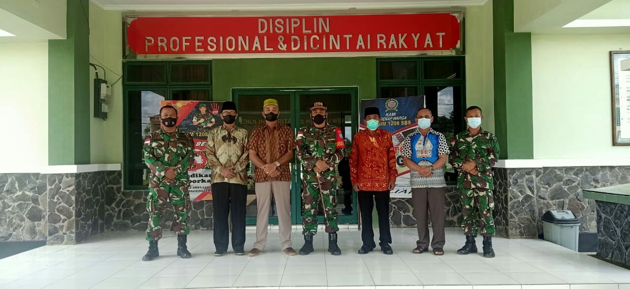 Bina Keakraban Keluarga Besar TNI, Dandim 1208/Sambas Silaturahmi Dengan Purnawirawan