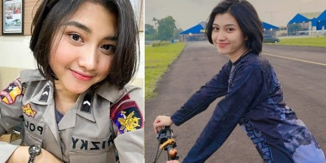 Bripda Rizki Afrilyanti, Polwan Cantik Pemilik Bibir Indah Selalu jadi Sorotan