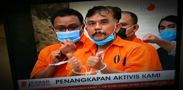 Syahganda dan Jumhur Hidayat Diborgol Bikin Sakit Rekan