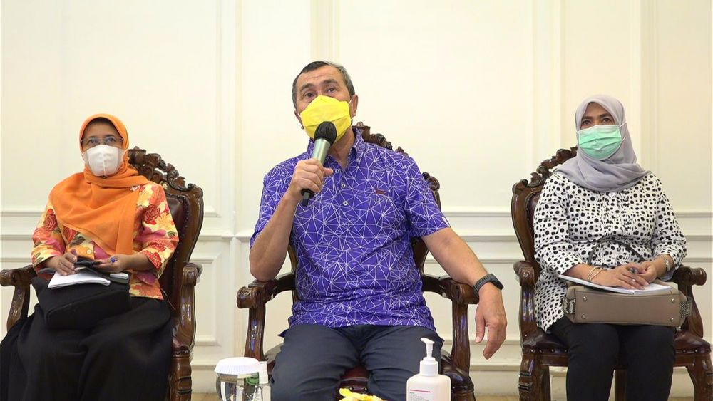 Gubri Syamsuar Hadiri Rakor Pelaksanaan Vaksinasi IDI Wilayah Riau