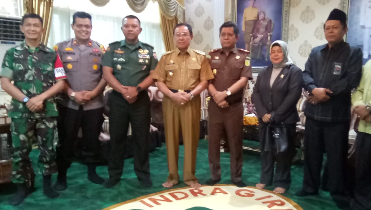 Wasev TMMD Mabes TNI Sambangi Kediaman Bupati Inhil