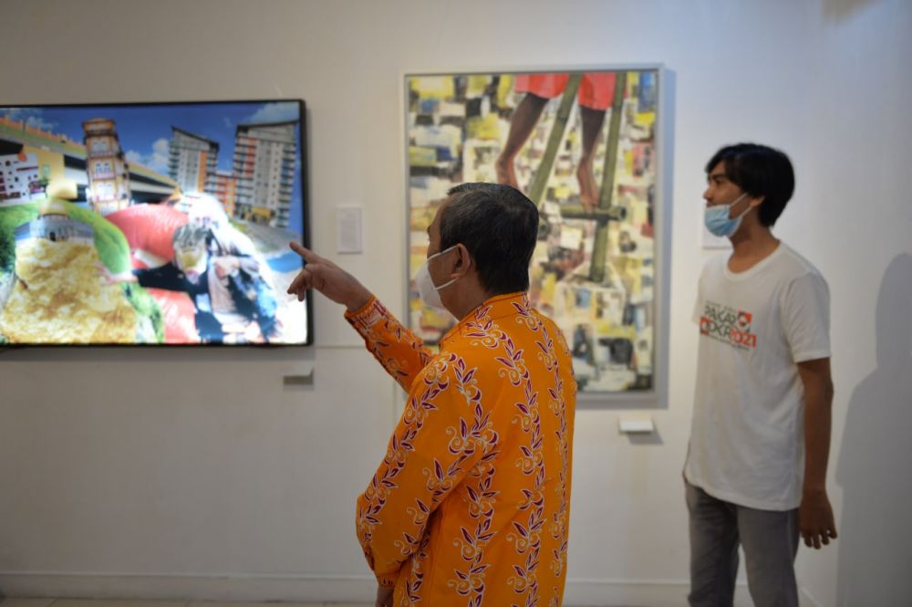 Bertandang ke PaKar, Gubri Syamsuar: Lukisannya Cantik-Cantik, Bingung Nak Tenguk yang Mana Dulu