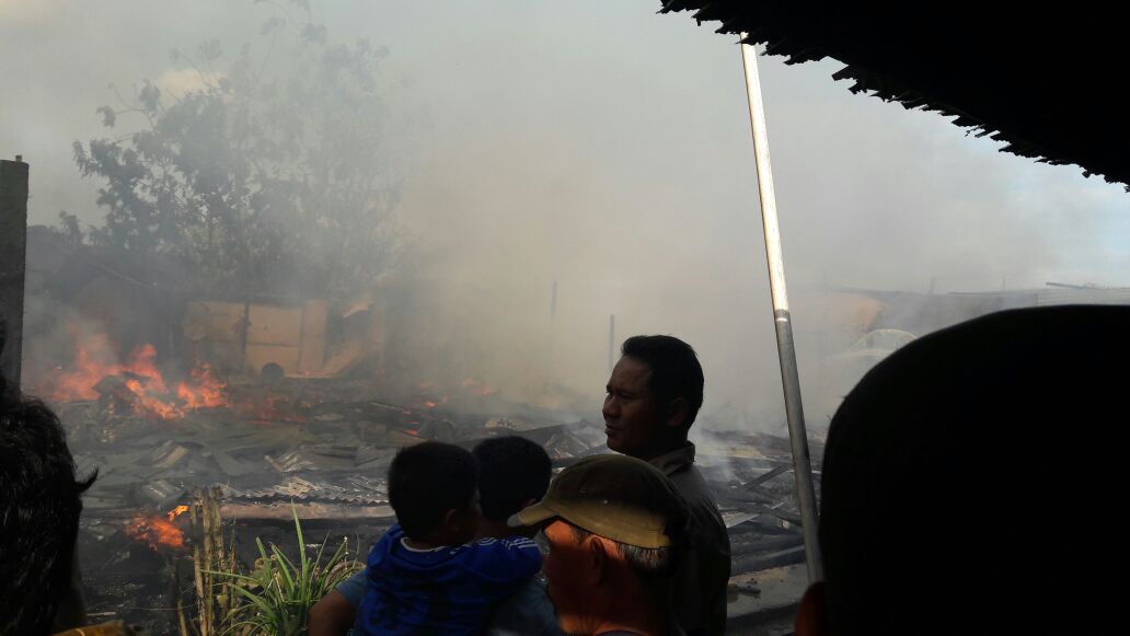 HUT RI di Inhil Diwarnai Kebakaran 7 Unit Rumah Warga