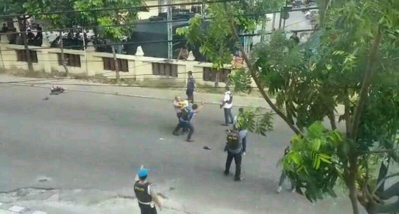Polisi Amankan 1 Orang Pria di Samping Polresta Pekanbaru