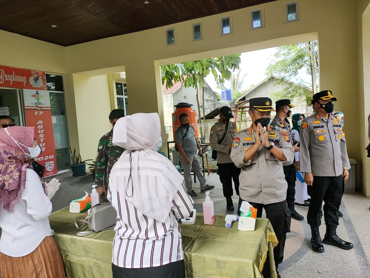 Tim Supervisi Penanganan Covid-19 Polda Riau Tinjau Pos PPKM di Kelurahan Bangkinang
