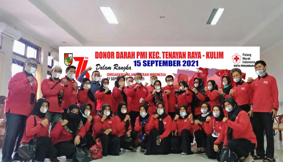 108 Kantong Darah Terkumpul dari PMI Tenayan Raya-Kulim