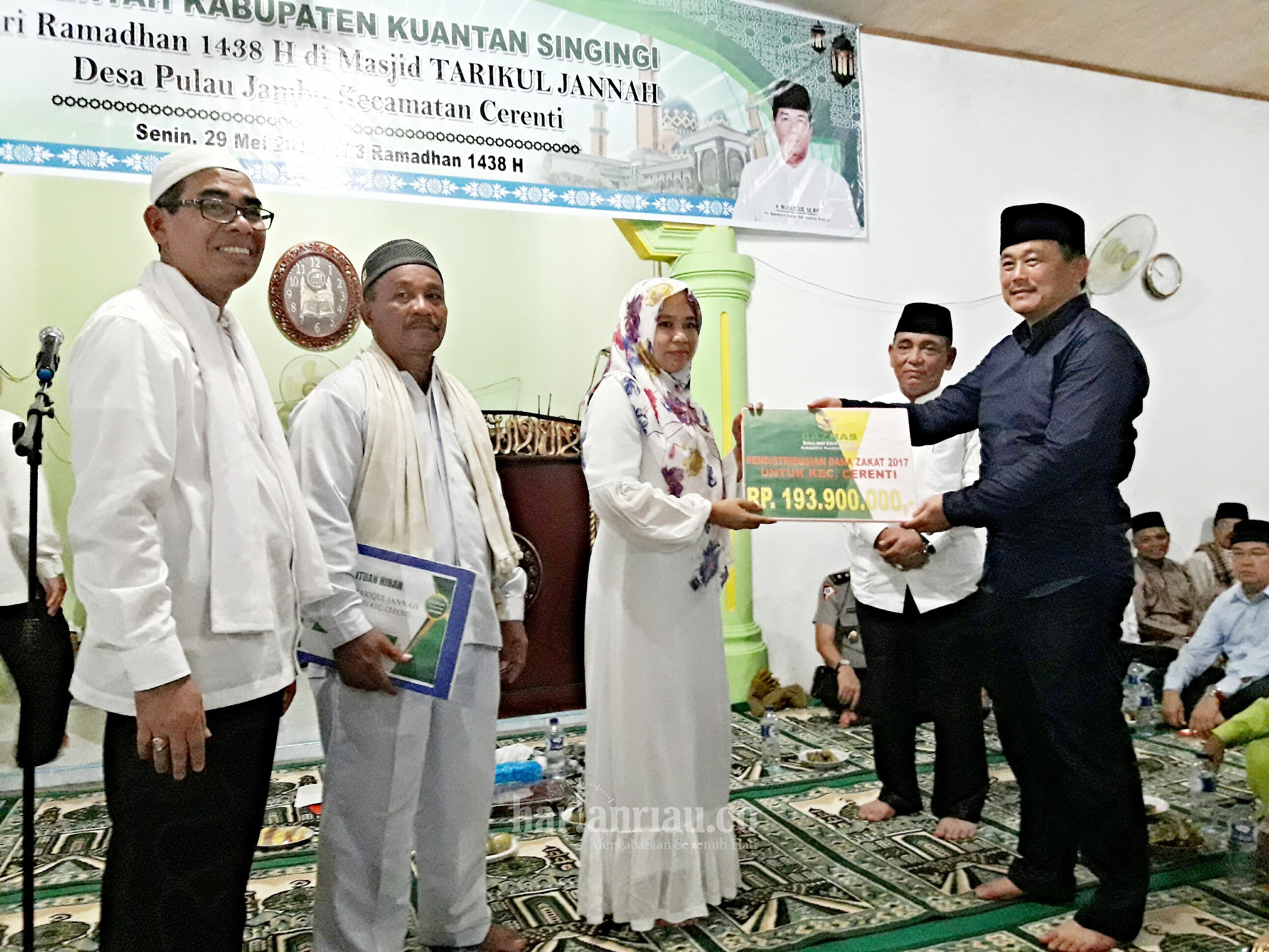 Pemkab Kuansing Gelontorkan Bantuan untuk Kelanjutan Pembangunan Masjid Tarikul Jannah
