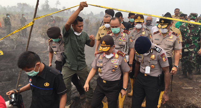 Kapolri 'Kantongi' Sumber Masalah Kebakaran Lahan di Riau