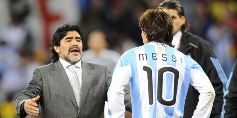 Messi dan Maradona Tak Bertegur Sapa
