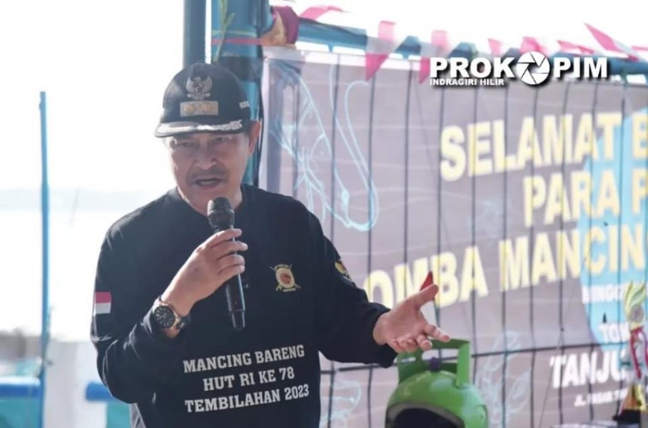 Jaga Kelestarian Lingkungan, Wabup H Syamsuddin Uti Buka Perlombaan Memancing Udang Galah