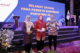 Pj Ketua TP PKK Inhil Kartika Sari Erisman Ikuti Rakornas Posyandu 2024