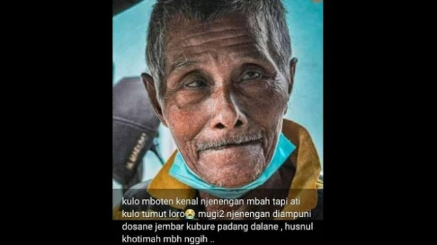 Tragedi Uang Sedekah Mbah Tukiran, Tukang Becak Dibacok Rekannya, Warganet: Surga Lebih Indah dari Dunia