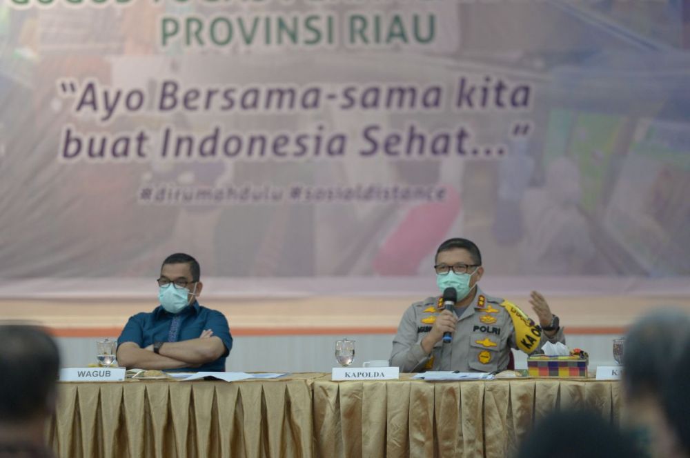 Kapolda Riau Sebut Ada 2 Hal Utama Hadapi Pandemi Corona