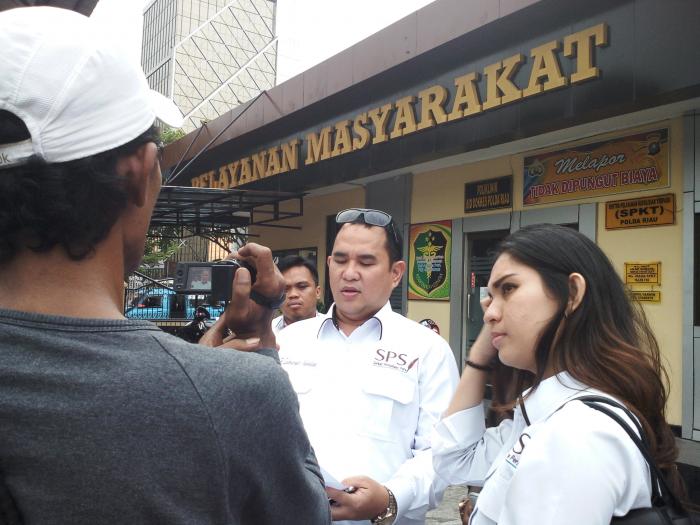 SPS Laporkan Dua Akun Website ke Polda Riau