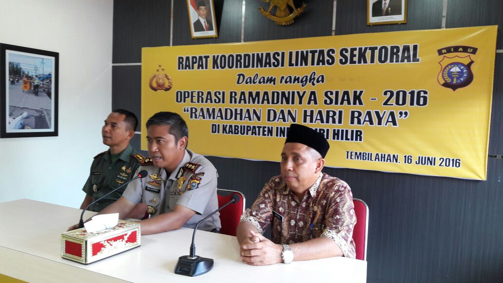 Rakor Operasi Ramadniya, Polres Indragiri Hilir Siapkan 110 Personil