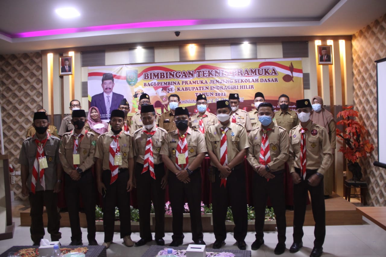 Gandeng Kwarcab, Disdik Inhil Gelar Bimtek Pembinaan Pramuka