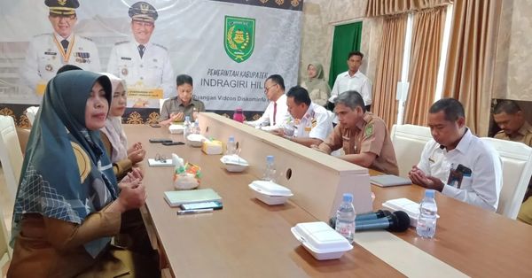 Bupati Inhil Ikuti Rakor Pengendalian Inflasi Daerah Secara Virtual