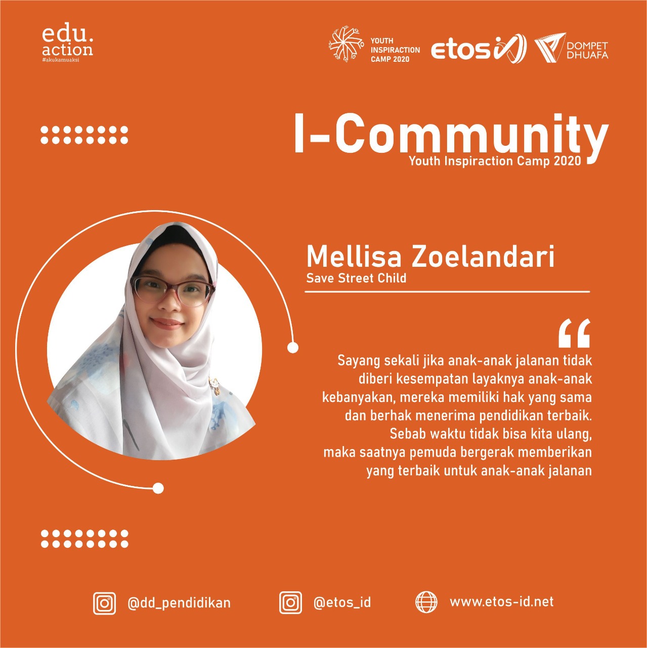 Youth Inspiraction Camp 2020: Anak Jalanan Juga Berhak Mendapatkan Pendidikan Layak