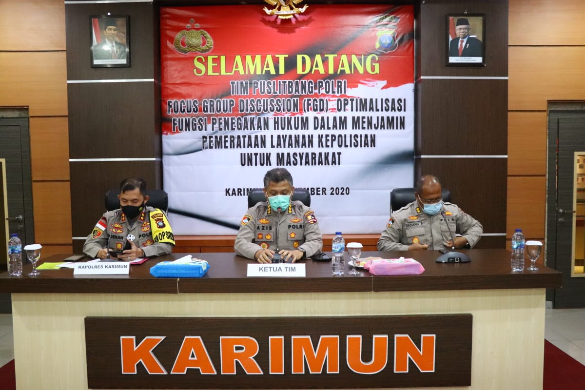 Puslitbang Polri Lakukan Penelitian di Polres Karimun