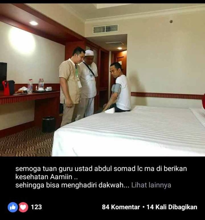 Kesehatan Menurun, Ustad Abdul Somad Batal Beri Tausiah di Masjid As Sulthan