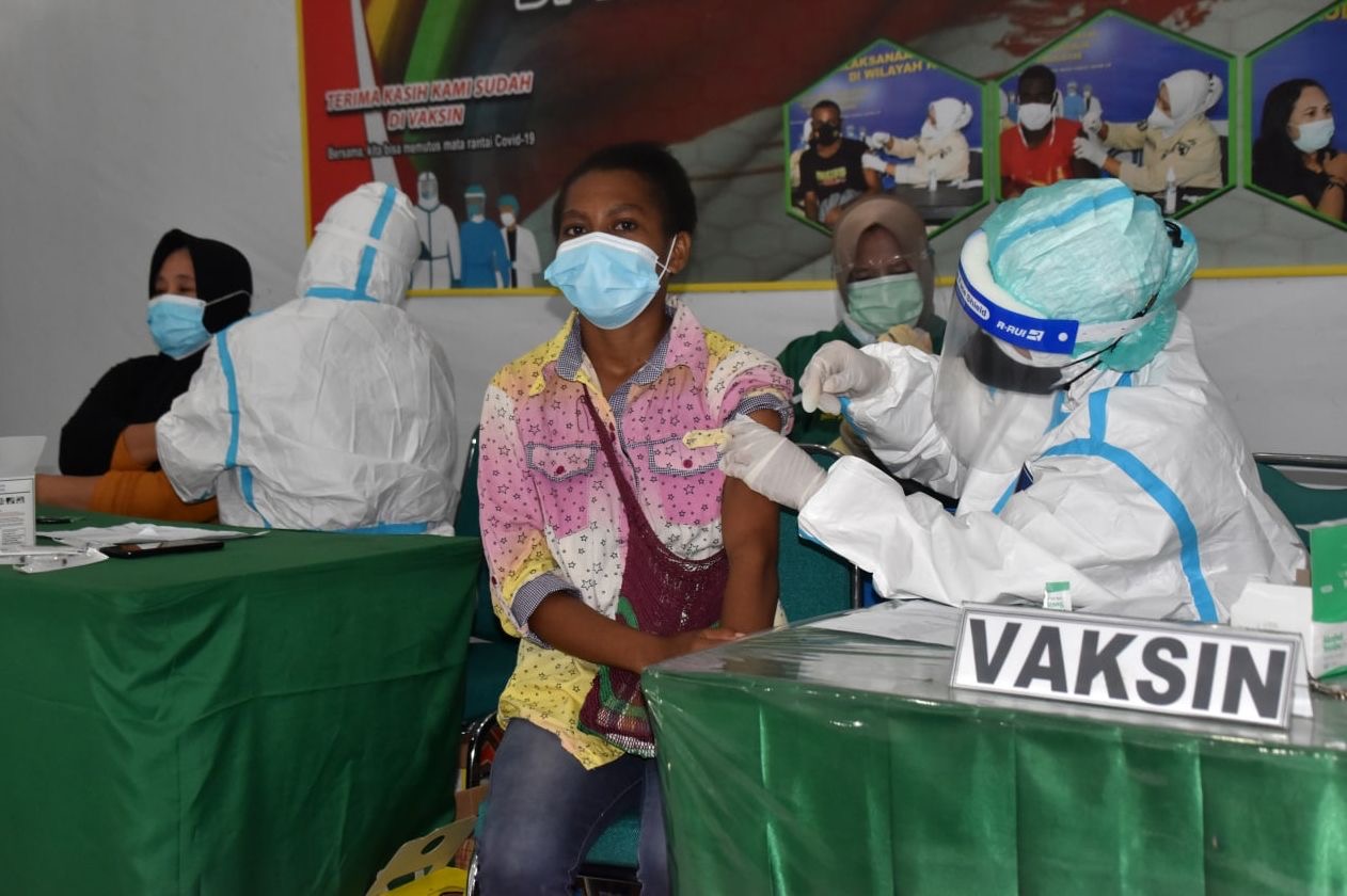 Sebanyak 24.363 Orang Berhasil Divaksin Dalam Kegiatan Serbuan Vaksinasi Covid-19 Oleh Korem 174 Merauke