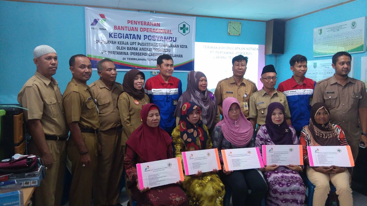 28 Posyandu di UPT Puskesmas Tembilahan Kota Terima Bantuan CSR Pertamina