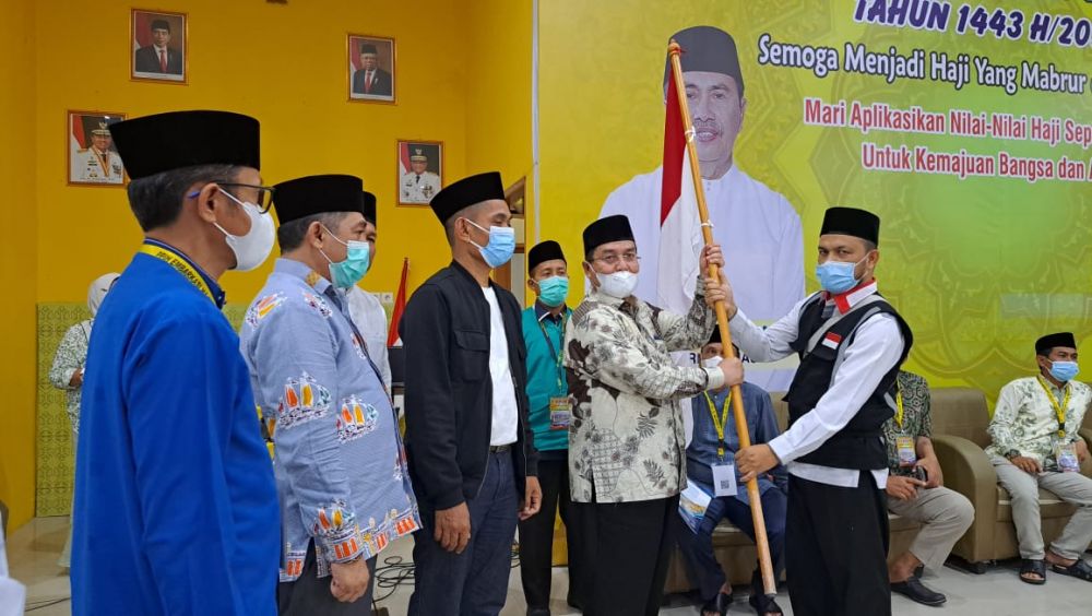 446 Jemaah Haji Kloter 5 BTH Kembali Tiba di Riau