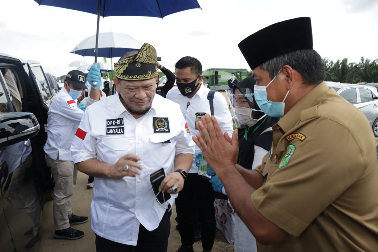 Bupati Siak Alfedri Sambut Kunjungan Kerja Ketua DPD RI ke kabupaten Siak