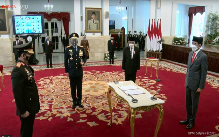 Presiden Lantik Listyo Sigit Prabowo Gantikan Jenderal Idham Aziz