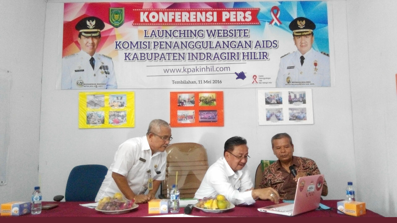 Tanggulangi HIV/AIDS Berbasis Informasi, KPA Inhil Luncurkan Website Resmi