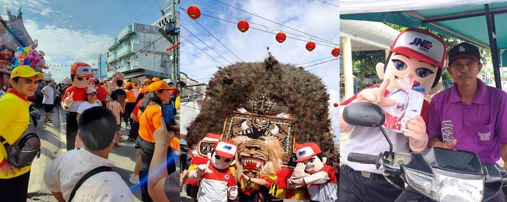 JNE Antarkan Kebahagiaan dalam Festival Cian Cui di Pekanbaru