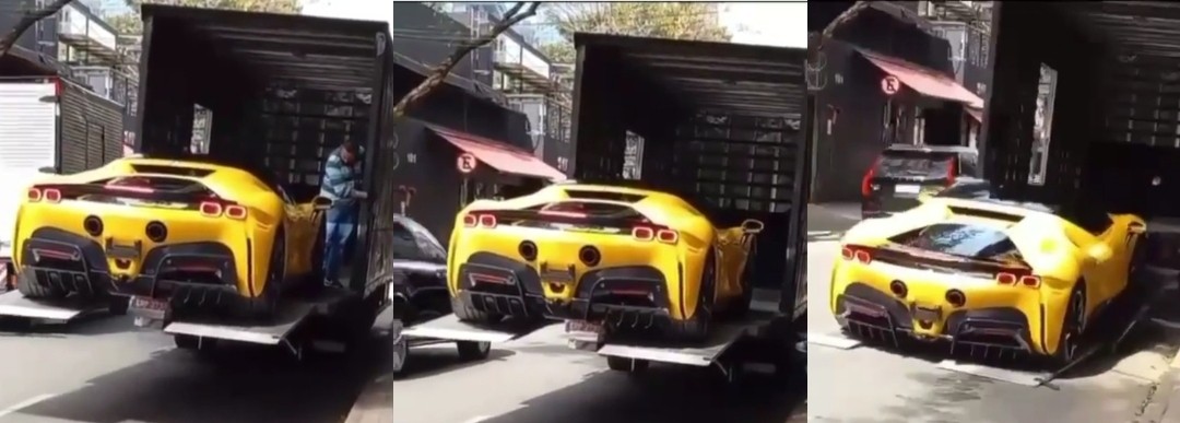 Ferrari SF90 Stradale Seharga Rp21 Miliar Terjatuh dari Truk, Padahal Baru Dikirim dari Dealer