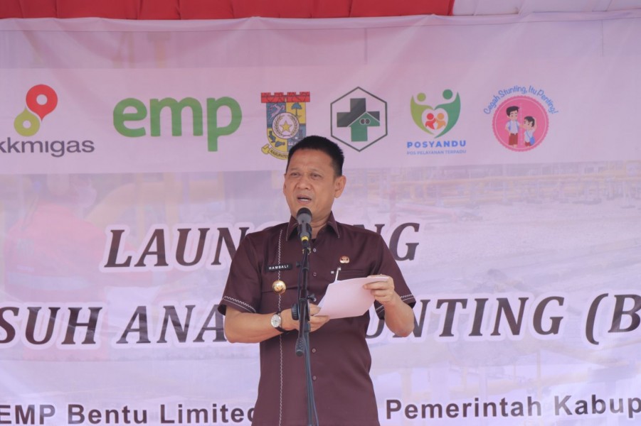 Pj.Bupati Kampar Hambali Launching Bapak Asuh Anak Stunting Di Siak Hulu
