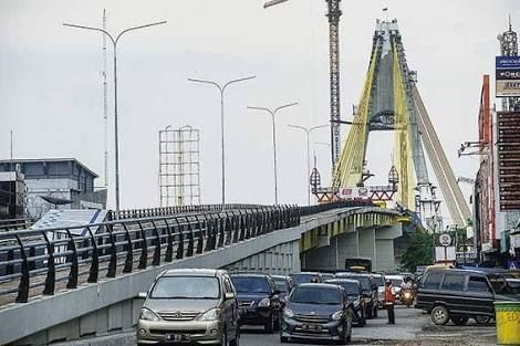 Besok, Jembatan Sultan Abdul Jalil Diuji Coba Buka Dua Jam
