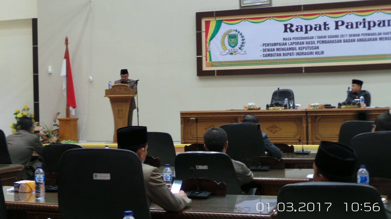 Turun 13,13 Persen, APBD Inhil Disahkan Rp2,1 Triliun