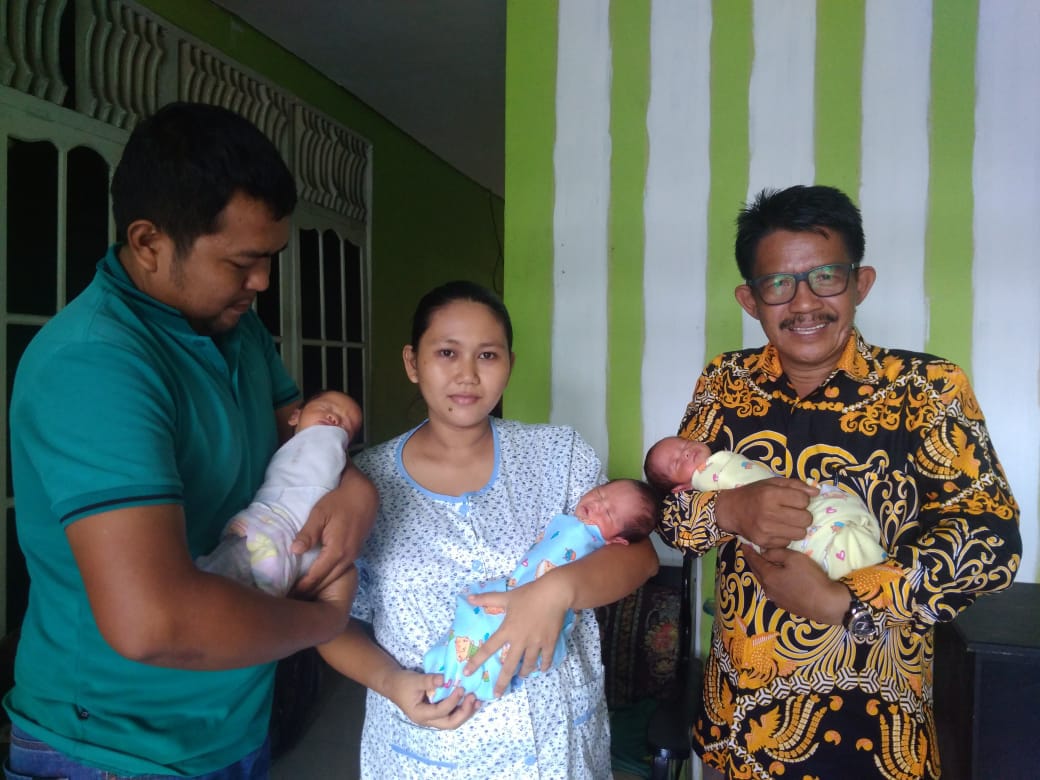 Bahagianya, Bayi Kembar Tiga Lahir Selamat di RSUD PH Tembilahan, Semua Laki-Laki