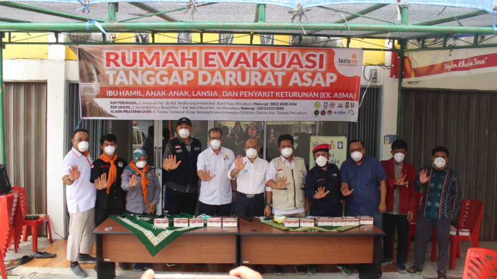 Lazismu Launching 3 Rumah Evakuasi Tanggap Darurat Kabut Asap